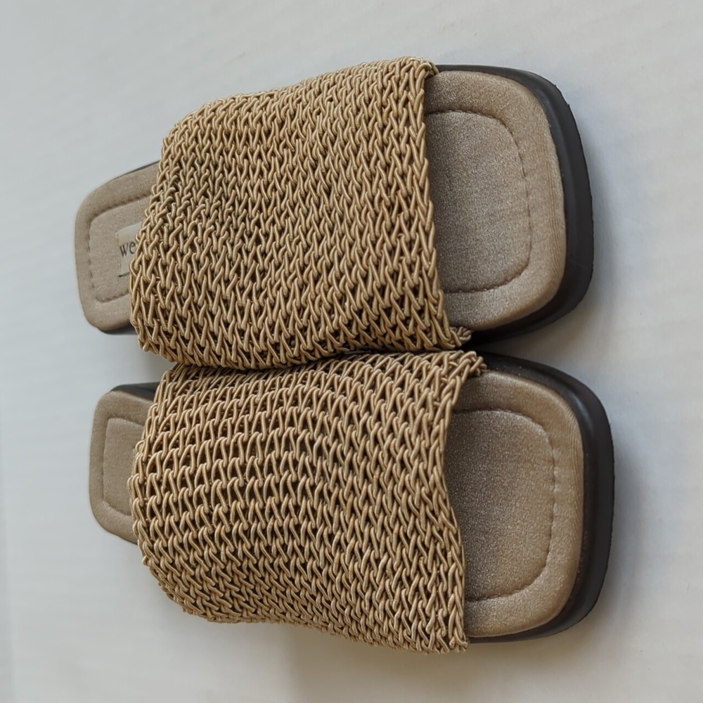 Wesley & Co. Neutral Slide Summer Sandal 6 Tan Brown - Picture 6 of 15